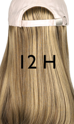 Beige Hat with Classic Hair by Henry Margu | shop name | Medical Hair Loss & Wig Experts.