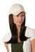 Beige Hat with Long Hair by Henry Margu | shop name | Medical Hair Loss & Wig Experts.