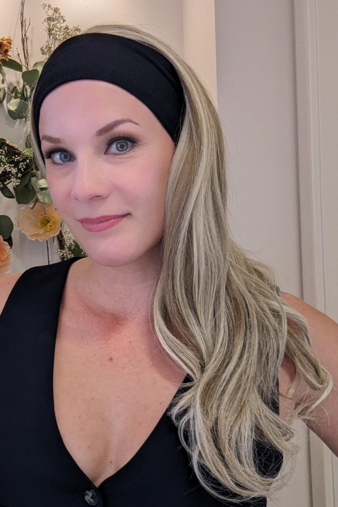 BEIGE BLONDE | Lux Synthetic Headband Wig By Encelia
