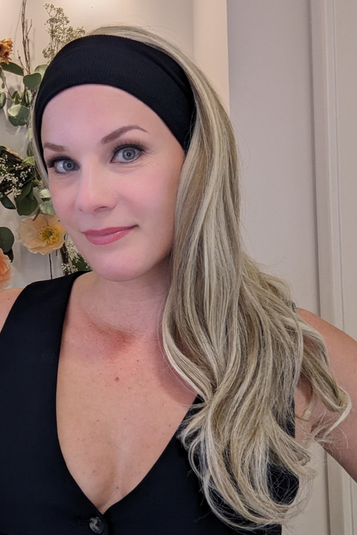 BEIGE BLONDE | Lux Synthetic Headband Wig By Encelia