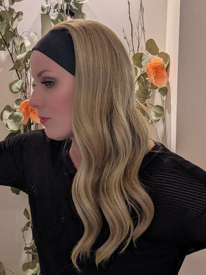 Headband Wig • Heat Friendly Synthetic • Hand Tied | Encelia Hair