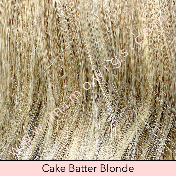 CAKE BATTER BLONDE • 16/22/613 | Unrooted version of beige linen blonde • Neutral beige blonde mixed w/ medium & dark blonde + highlighted w/ ash blonde