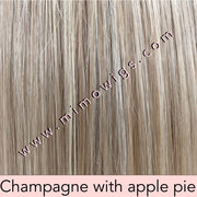 CHAMPAGNE WITH APPLE PIE • 16/613/103 R14 ••• Light Brown Blonde Root with a mix of ash blonde pale blonde pure blonde & lt neutral blonde