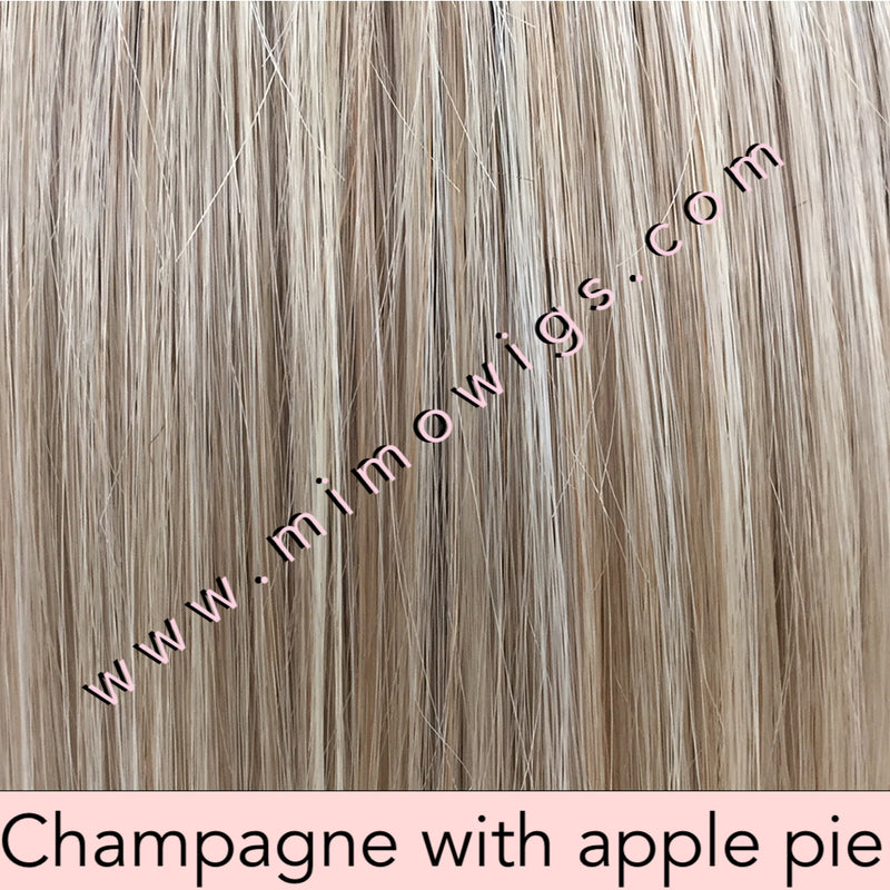 CHAMPAGNE WITH APPLE PIE • 16/613/103 R14 ••• Light Brown Blonde Root with a mix of ash blonde pale blonde pure blonde & lt neutral blonde