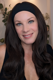 DARK BROWN | Lux Synthetic Headband Wig By Encelia