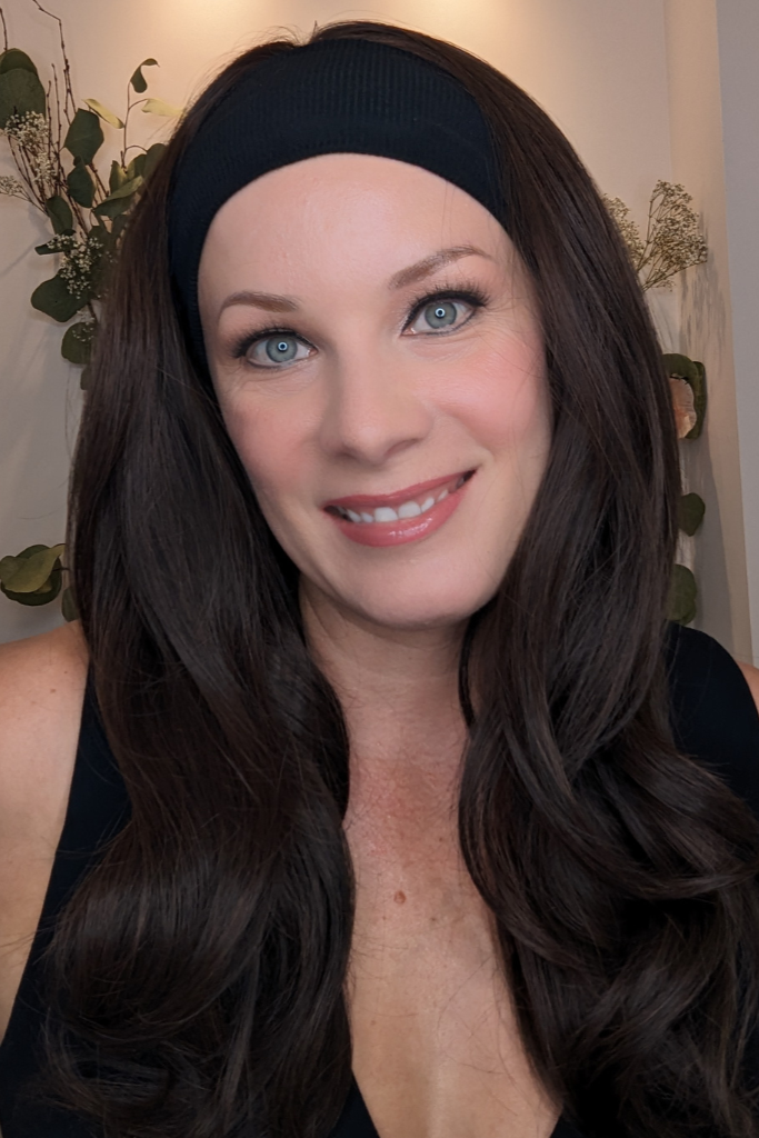 DARK BROWN | Lux Synthetic Headband Wig By Encelia