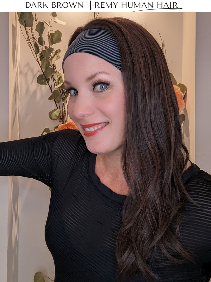 Headband Wig • Remy Human Hair • Hand Tied | Encelia Hair