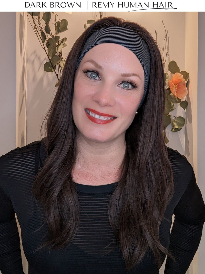 Headband Wig • Remy Human Hair • Hand Tied | Encelia Hair