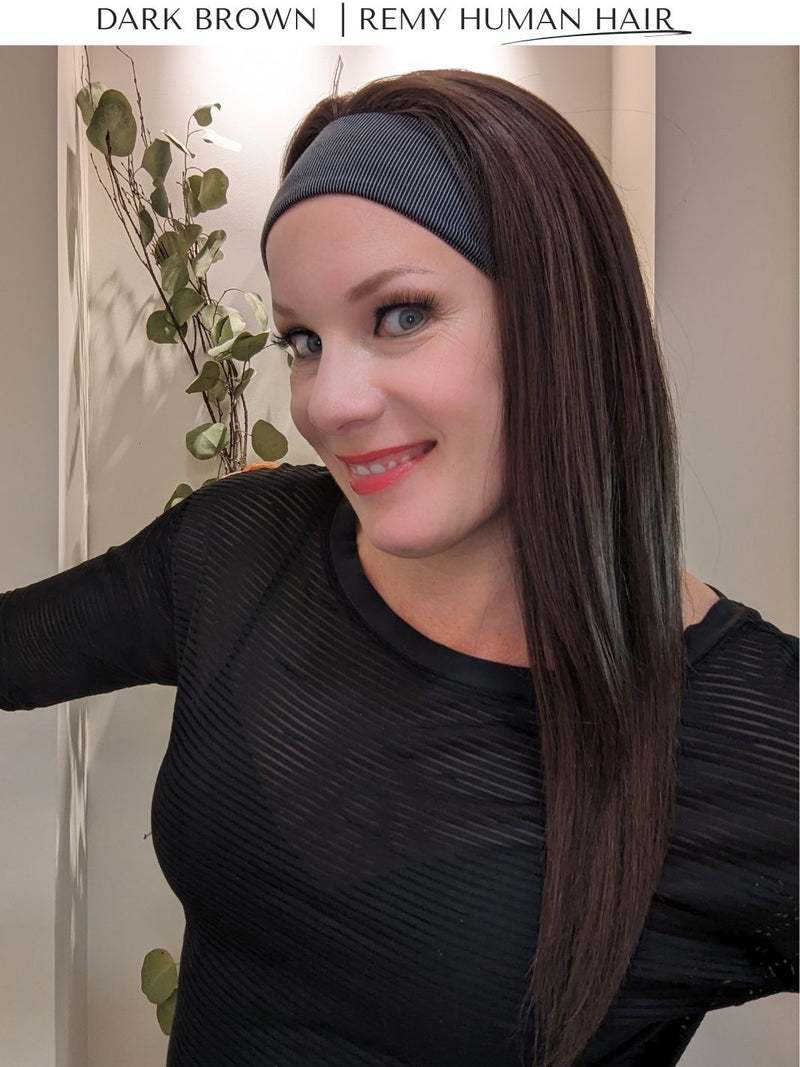 Headband Wig • Remy Human Hair • Hand Tied | Encelia Hair