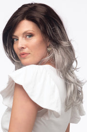 GRAYDIENT STORM ••• Dark Brown Roots that Melt into Light Gray & Silver Tones Towards the Ends