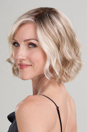 101/88/27s8 • CATALINA BLONDE | Pale Natural Blonde & Pale Warm Blonde with Pale Cool Blonde highlights w/ bright cool blonde money piece shaded with darker rooting