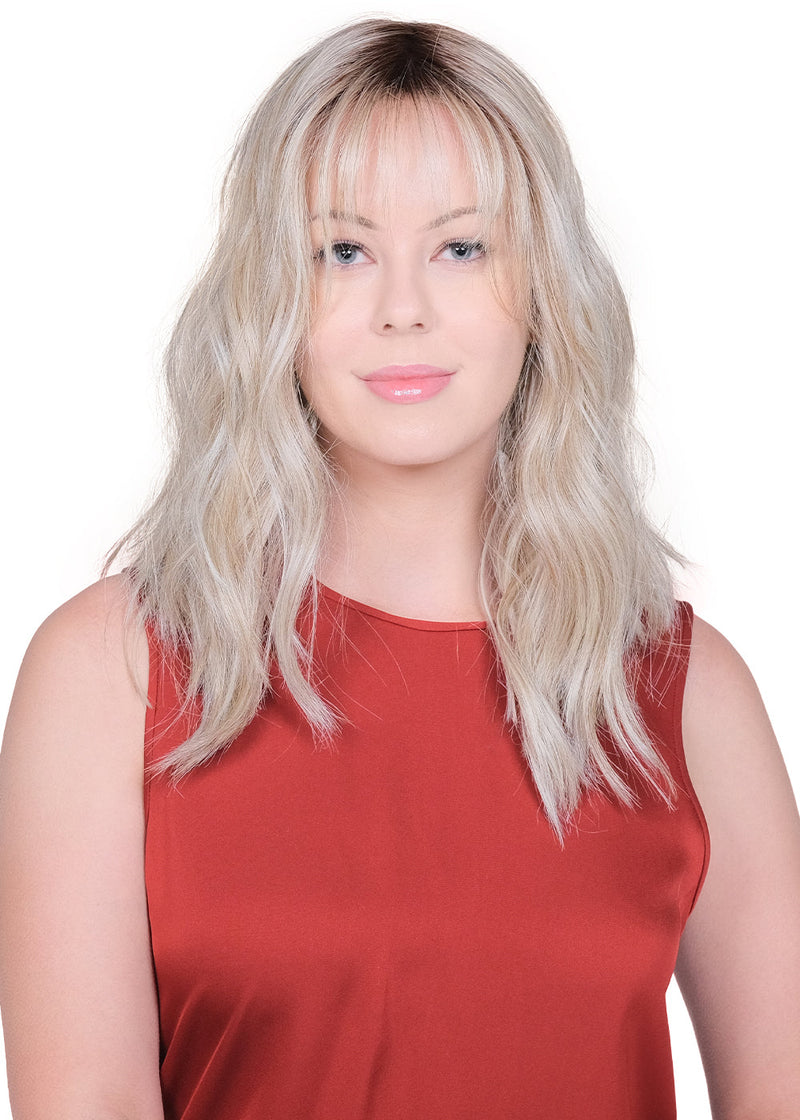 BRITISH MILKTEA • 10/60/103 R8 ••• Cool Light Brown tones with cool ash blonde and fine lilac overtone soft bronde with a mid brown root. Cool tone bronde