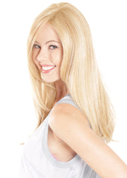 ROCA MARGARITA BLONDE • 16R/17/101B ••• Platinum Blonde blended with Pale ash blonde + a dark ash blonde root