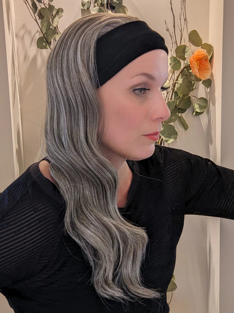Headband Wig • Heat Friendly Synthetic • Hand Tied | Encelia Hair