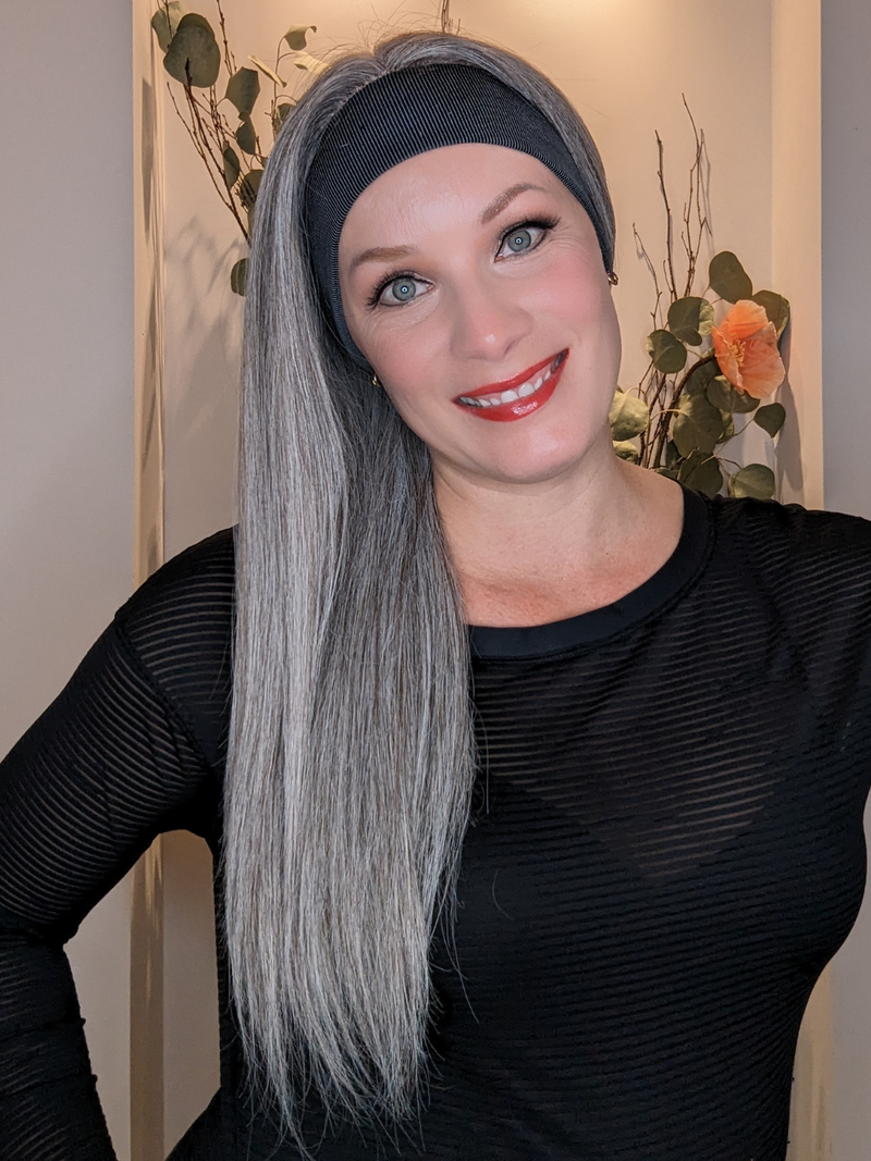 Light Grey | Encelia HH Headband Wig
