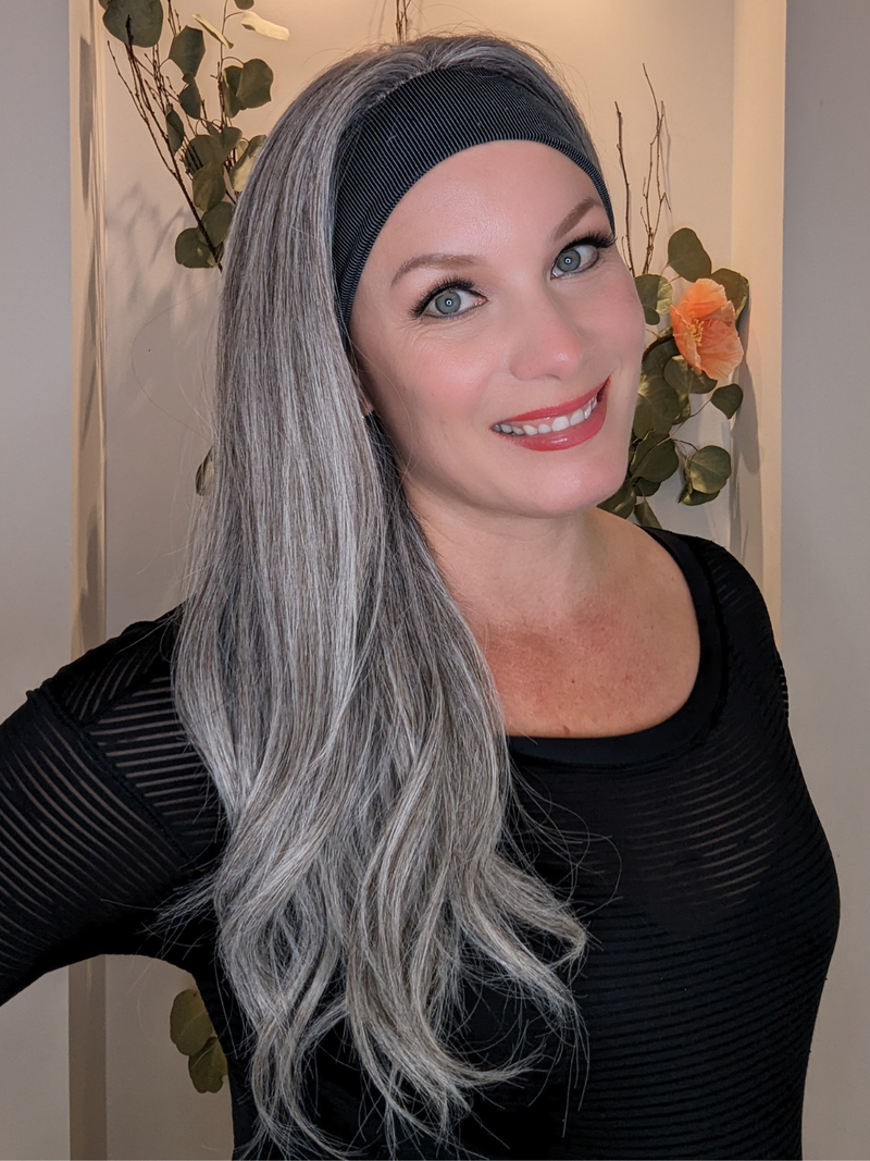 Light Grey | Encelia HH Headband Wig