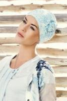 Lotus Turban Printed Linen by Christine Headwear (1245) | CLEARANCE