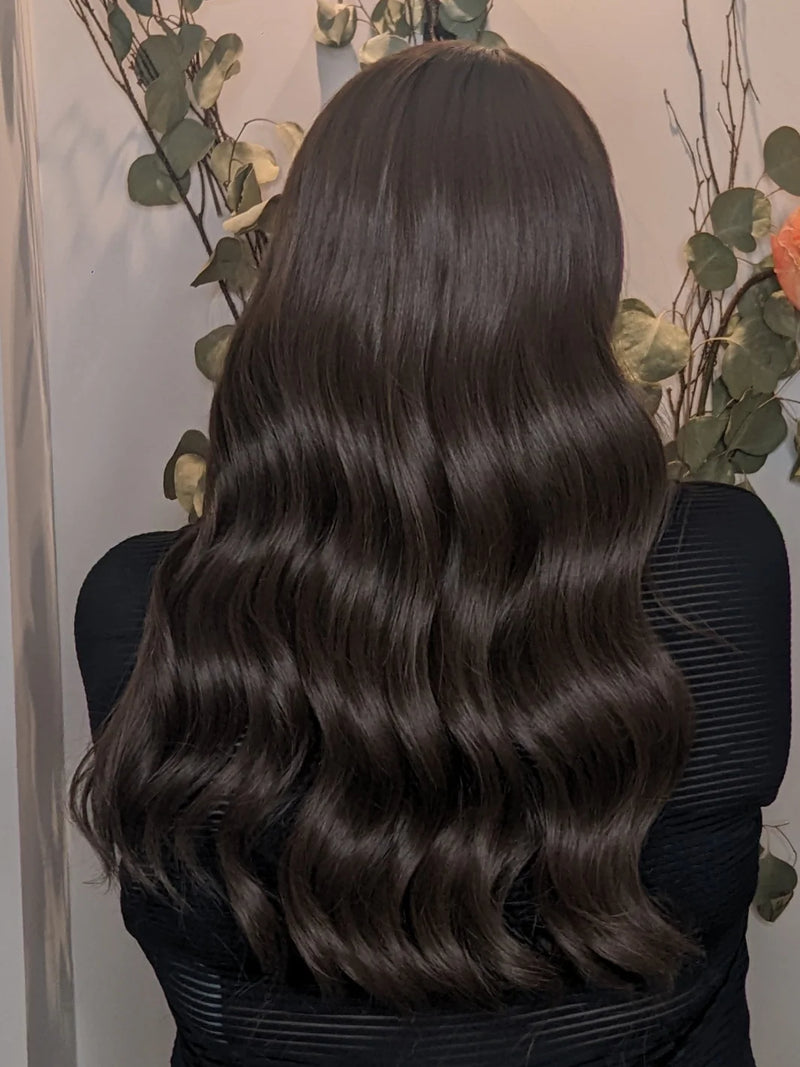 Medium Brown HD Headband wig | Encelia Hair