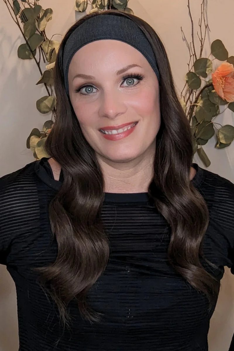 Medium Brown HD Headband wig | Encelia Hair