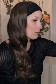 Medium Brown HD Headband wig | Encelia Hair