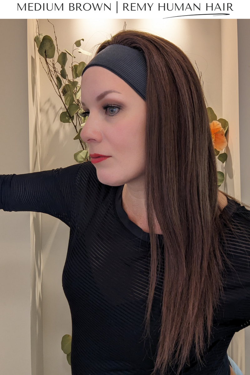 Headband Wig • Remy Human Hair • Hand Tied | Encelia Hair