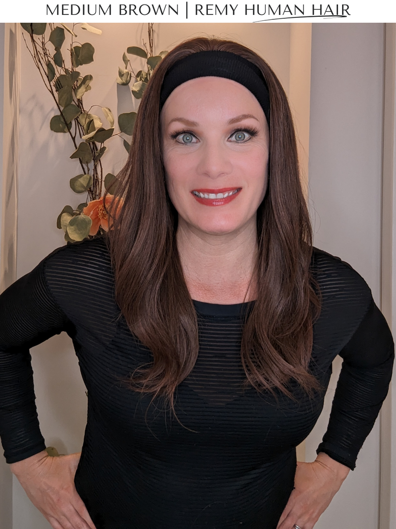 Headband Wig • Remy Human Hair • Hand Tied | Encelia Hair