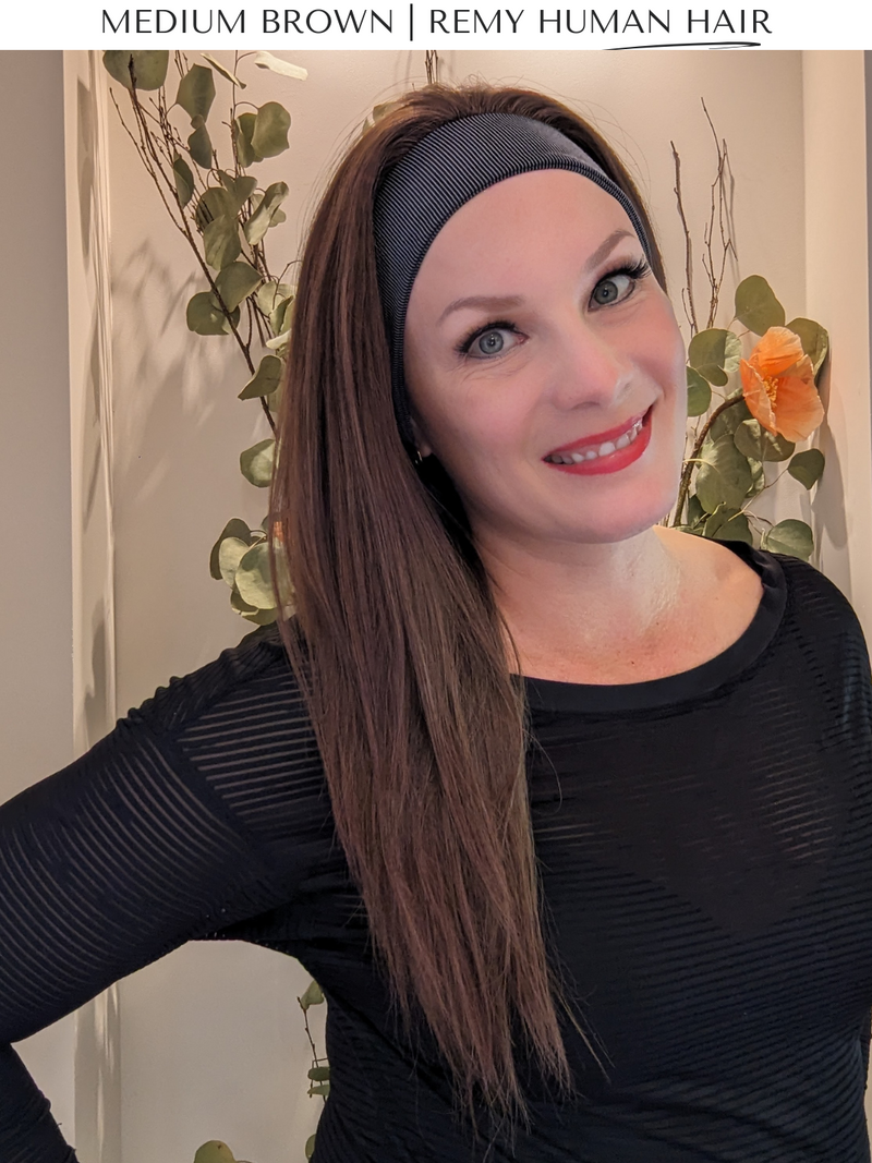 Headband Wig • Remy Human Hair • Hand Tied | Encelia Hair