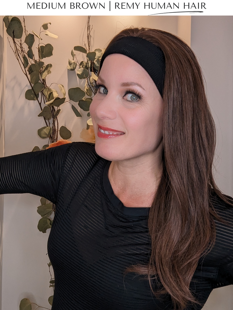 Headband Wig • Remy Human Hair • Hand Tied | Encelia Hair