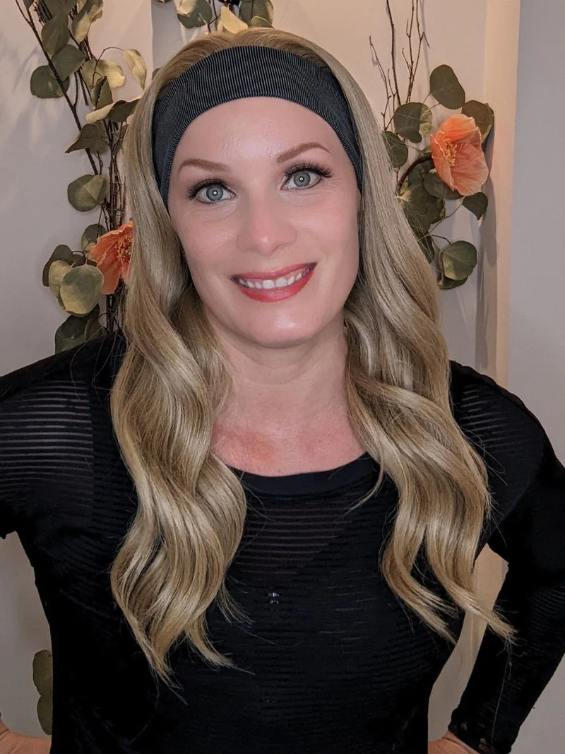 Natural Blonde HD Headband wig Encelia Hair