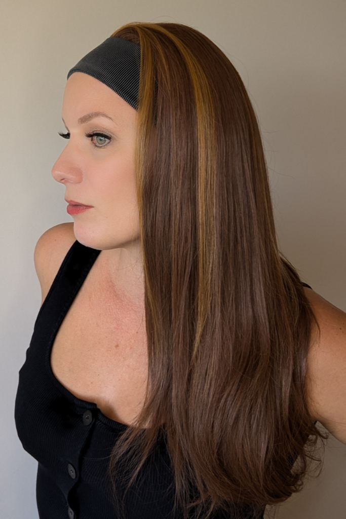 NATURAL RED | Lux Synthetic Headband Wig By Encelia