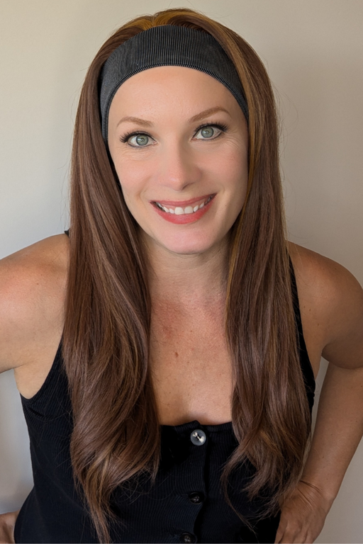 NATURAL RED | Lux Synthetic Headband Wig By Encelia