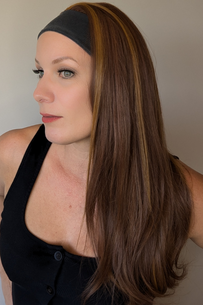 NATURAL RED | Lux Synthetic Headband Wig By Encelia