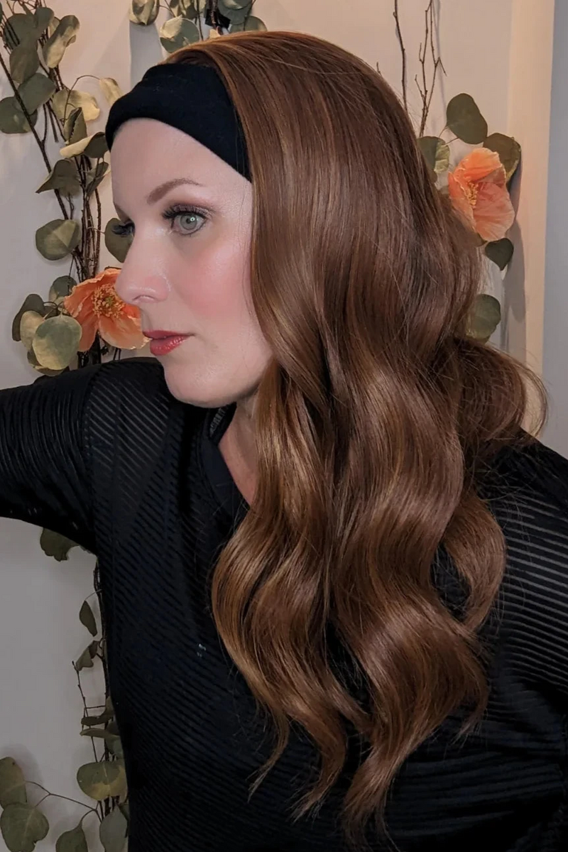 Natural Red HD Headband wig | Encelia Hair