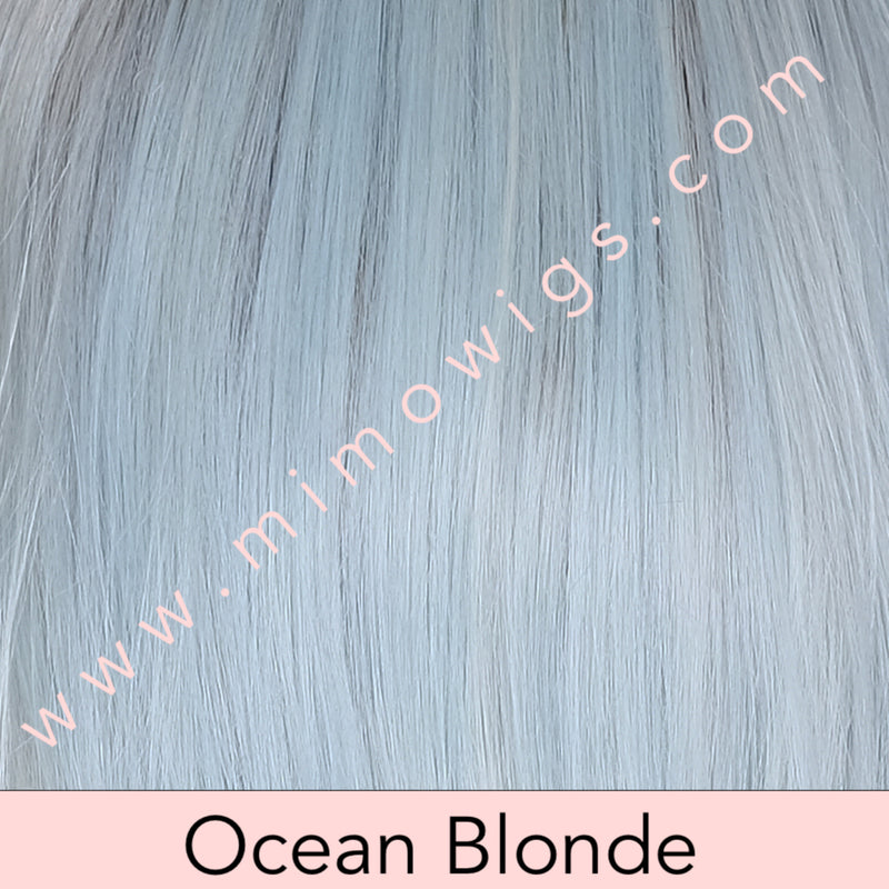 OCEAN BLONDE • 60/F11/88R12 |  A pale blue toned pastel mix w/ blonde & w/ a Lt brown root