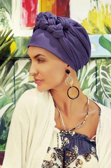 Sapphire Turban Set by House of Christine (3001) | Boho Spirit