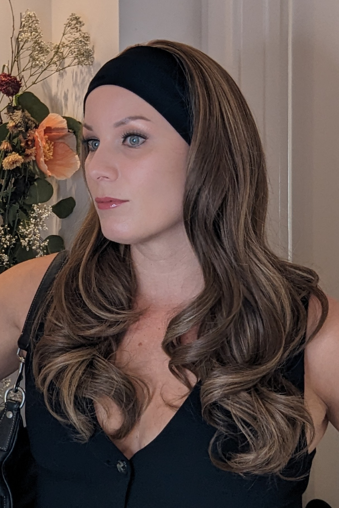 LIGHT BROWN | Lux Synthetic Headband Wig By Encelia