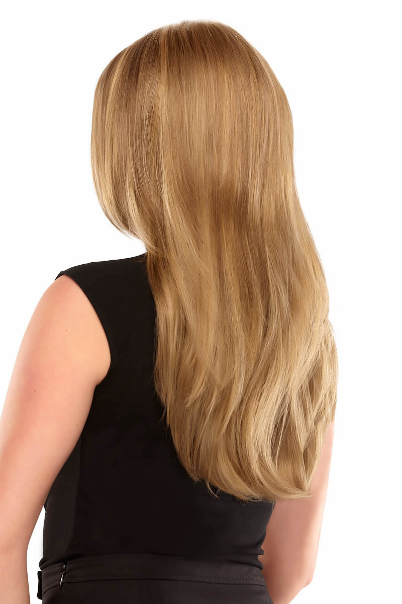 S8-18/26RO • FAWN | Rich dark roots blend to honey and platinum blended ombré