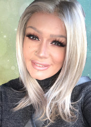 S6-30A27RO • AUTUMN | Rich chestnut brown roots brighten to copper and crisp auburn hue ombré