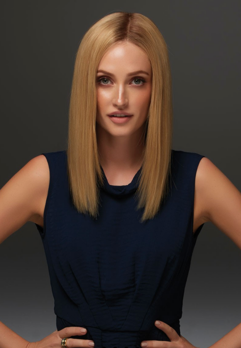 14/26s10 • SHADED PRALINES ’n’ CREAM | Lt Gold Blonde & Med Red-Gold Blonde Blend, Shaded w/ Lt Brown