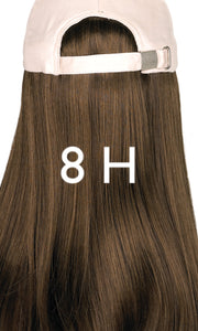 Black Hat with Long Hair by Henry Margu | shop name | Medical Hair Loss & Wig Experts.