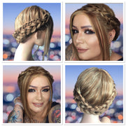 6F27 • CARAMEL RIBBON | Brown w/ Light Red-Gold Blonde Highlights & Tips