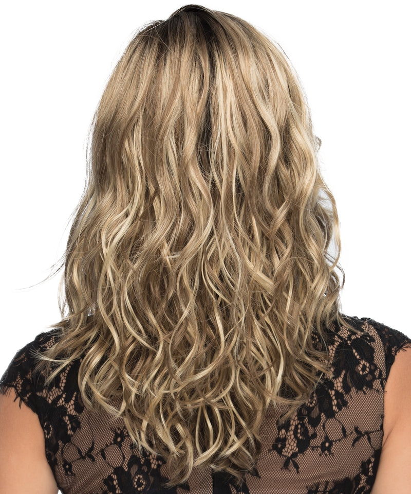 R12 /26CH ••• Light Brown with Chunky Golden Blonde Highlights