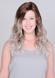 CAYENNE & GINGER ROOT • 33/350 R1B ••• A mixture of off-black and darkest brown root with a blend of burgundy red mahogany and chocolate cherry