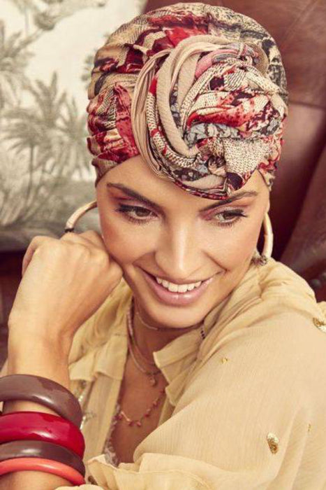 Sapphire Turban Set by House of Christine | AW22 (3026) | Boho Spirit Collection