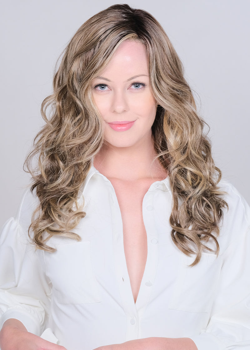 COLA WITH CHERRY • 6/350 R4 ••• Dark brown root with a blend of dark chocolate brown, mahogany & Chocolate cherry