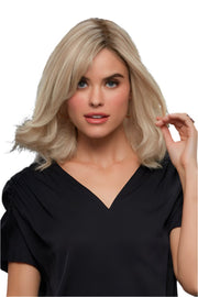 27T613s8 • SHADED SUN | Med Natural Red-Gold Blonde & Pale Natural Gold Blonde Blend and Tipped, Shaded with Med Brown