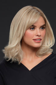 B8-27/30RO • DARK OMBRÉ | Med Natural Brown Roots to Midlengths w/ Med Red-Gold Blonde Midlengths to Ends