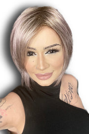 FS36/56/60s4 • STORM | Steel grey tones blended w/ med grey & soft grey w/ a dark brown root