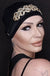 Carolina Black Golden Crown by Masumi Headwear | shop name | Medical Hair Loss & Wig Experts.