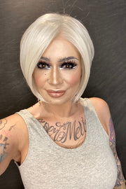 101F48T • MARTINI | Soft White Front, Light Brown with 75% Grey Blend with Soft White Tips